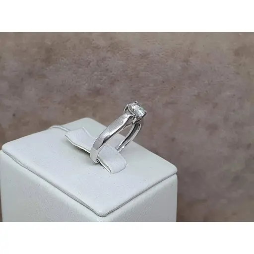 Серебряное кольцо Агни МАЗУРИКА с фианитом. 1103/1Р-CZ 15,5 - фото 3