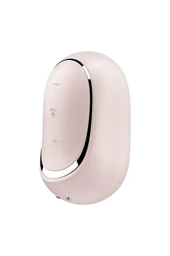 Вакуумний кліторальний стимулятор з вібрацією Satisfyer Pro To Go 2 Beige бежевий - фото 5