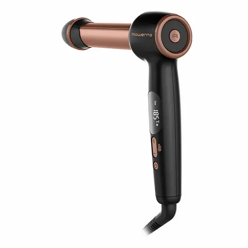 Стайлер Rowenta Twist Curl, автоматический, температурных режимов 4, 150C–210С, керамика, перчатка и термоподкладка, черно-золотой - фото 2