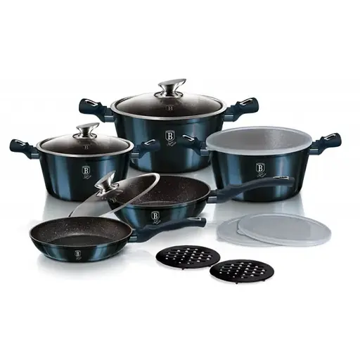 Набор посуды Berlinger Haus Aquamarine Metallic Line (BH-7031)