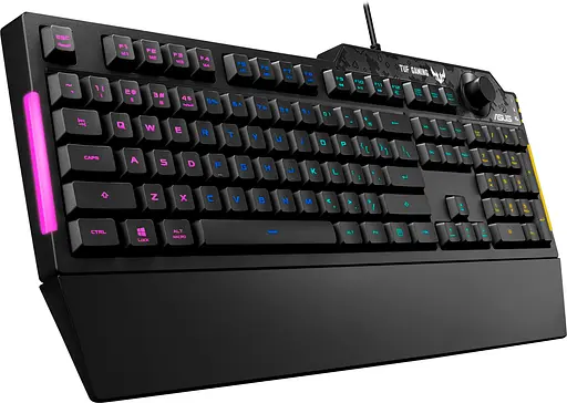 Клавіатура Asus TUF Gaming K1 USB Black UKR (90MP01X0-BKMA00) - фото 4