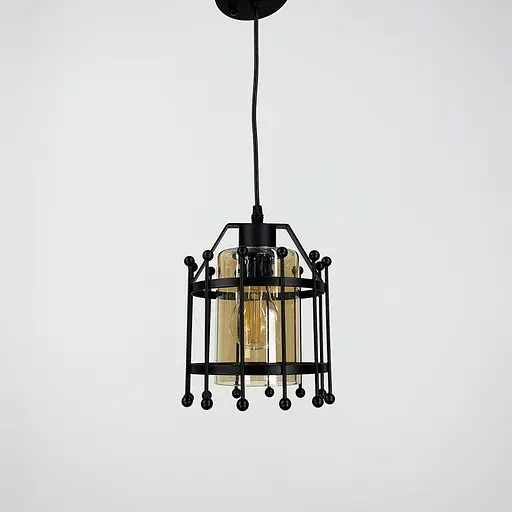 Підвіс Лофт у чорному корпусі Line.F Колір плафона Графітовий - фото 3