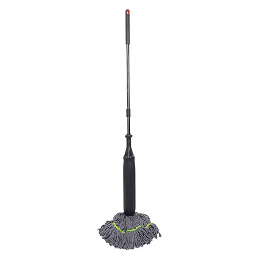 Швабра для миття підлоги Household HP-35015-44 з мотузковим мопом 124 см Сірий - фото 3
