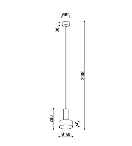 Світильник підвісний KLOODI DECO PE-LORA148 GU10 BK - фото 4