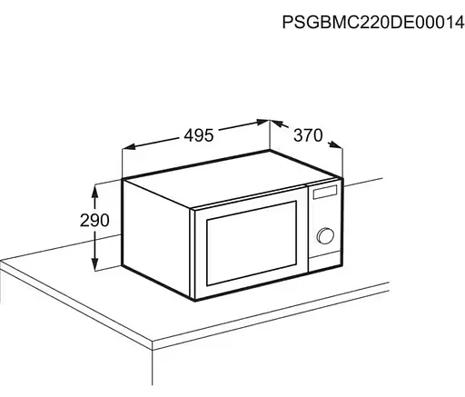Мікрохвильова піч Electrolux 29л електронне керування 900Вт гриль дисплей інвертор чорний - фото 7