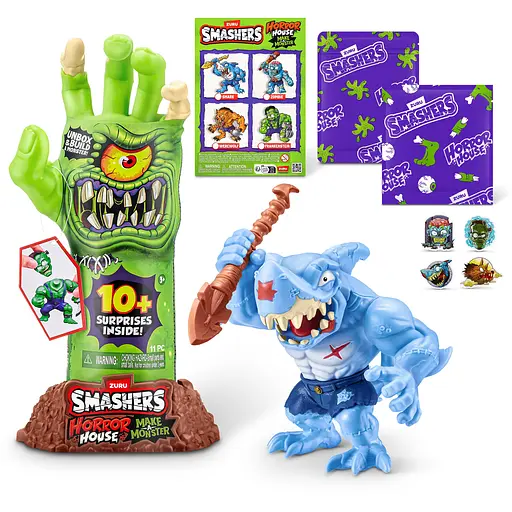 Игрушка Smashers Маленький Дом Ужасов Акула в наборе с аксессуарами (74139B) - фото 5