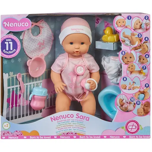 Пупс Nenuco Сара зі звуками 11 функцій 42 см (700015154)