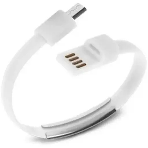 Кабель браслет micro USB 2.0, чорний RTL