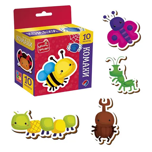 Детский набор магнитов "Насекомые" VT3106-32, 10 магнитов - фото 2
