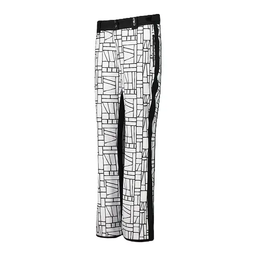 Штаны CMP Womens' Clima Protect Stretch Ski Trousers with Geometric Print White/Black XXS (1097-31W0046-15ZH 34) - фото 3