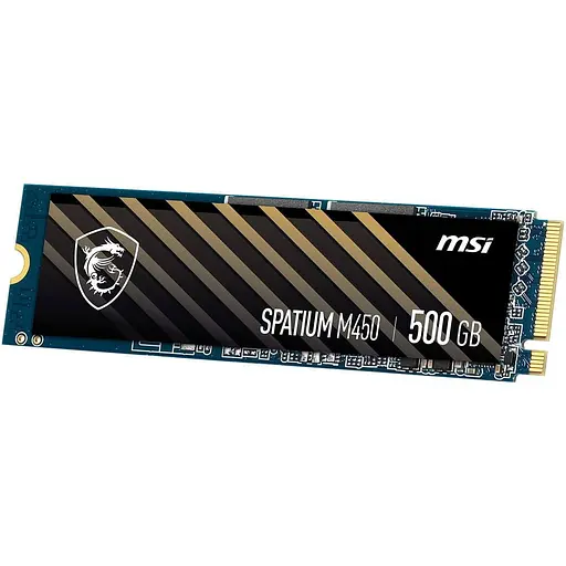 Накопичувач SSD MSI m.2 NVMe 500GB Spatium M450 V1 M.2 2280 PCIe 4.0 x4 NVMe 3D NAND TLC 512 480 (S78-440K380-P83) - фото 2