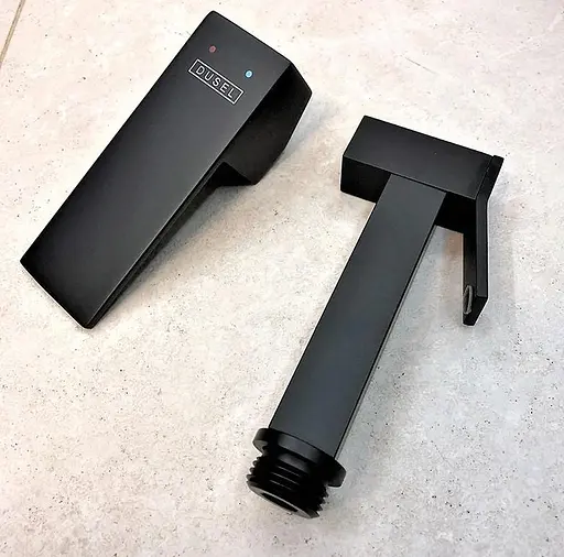Набор для гигиенического душа со смесителем Dusel Gani Black 233989001, Черный матовый - фото 6