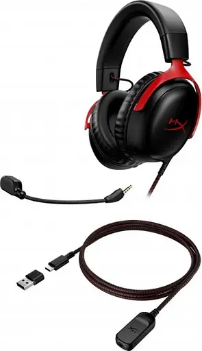 Гарнiтура HyperX Cloud III Black/Red (727A9AA) - фото 6
