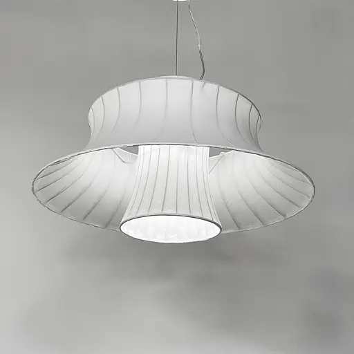 Люстра с многоуровневым белым абажуром Ø 60 см Ст. PL 055-600 | Line F - фото 3