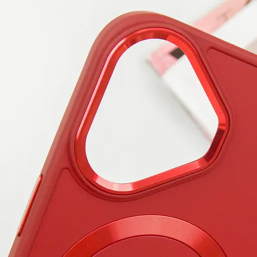 Чохол Epik TPU Bonbon Metal Style with MagSafe для Apple iPhone 16, 6.1 Червоний/Red - фото 3