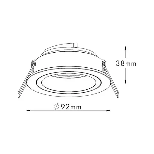 Точковий світильник Zuma Line 92700 CHUCK DL ROUND BLACK - фото 2