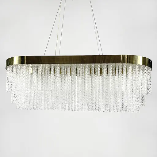 Удлиненная роскошная латунная люстра 100 см | Line F | Ст. M221-1000 L GD - фото 4