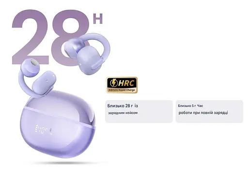 Навушники бездротові Haylou AirFree (OW03) чорні - фото 4