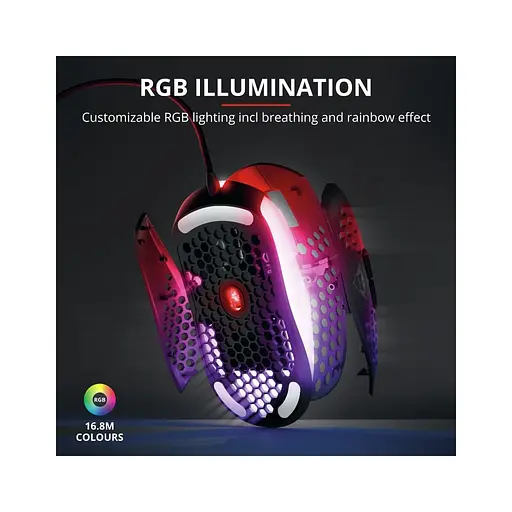 Мышка Trust GXT 960 Graphin Ultra-lightweight RGB USB Black (23758) - фото 12