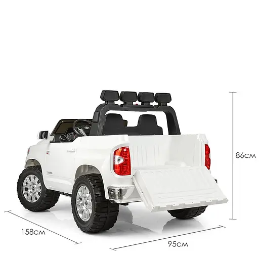 Електромобіль дитячий Bambi Джип Racer Toyota JJ2255EBLR-1 c музикою і катафотами Білий - фото 4