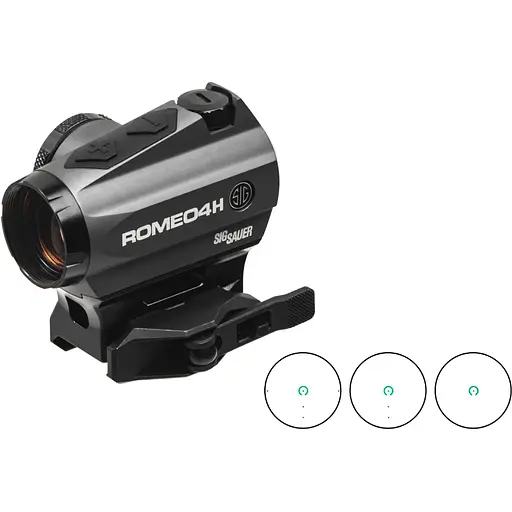 Прицел коллиматорный SIG Optics ROMEO4H 1x20mm, GREEN HORSE SHOE DOT, 0.5 MOA ADJ