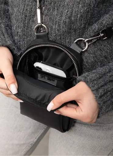 Женская сумка Sambag Modena черная 19 х 11 х 3 см (96193001) - фото 6