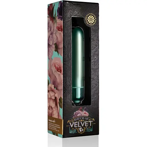 Віброкуля Rocks Off RO-90mm Touch of Velvet Aqua Lily - фото 2