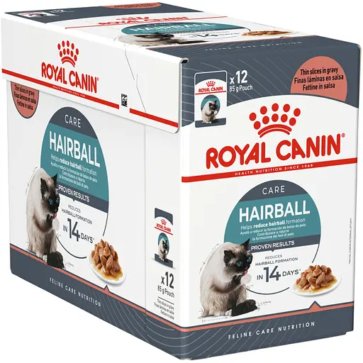 Влажный корм для взрослых кошек Royal Canin Hairball Care кусочки в соусе 1.02 кг (12 шт. х 85 г)