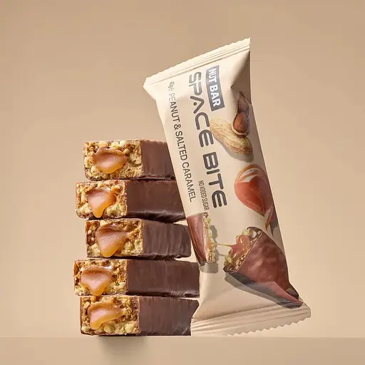 Батончик Spacefood Space Bite Nut Bar, 40 грам - Солона карамель і арахіс - фото 3