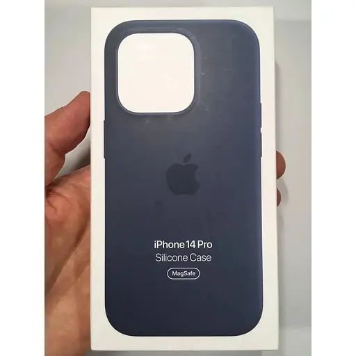 Оригинальный силиконовый чехол Apple Silicone Case MagSafe Storm Blue для iPhone 14 Pro (6.1") (MPTF3ZM/A) - фото 2