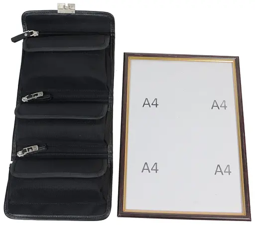 Чоловіча шкіряна барсетка Giorgio Ferretti 18,5х14х11 см acs0023689 - фото 9