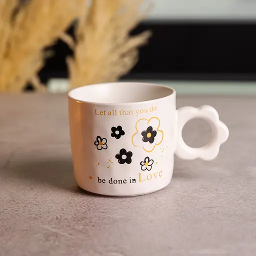 Чашка фарфоровая Be done in Love 250 мл FM-14A - фото 2