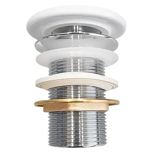 Донний клапан Cersanit керамічний без переливу білий K99-0224, Білий - фото 2