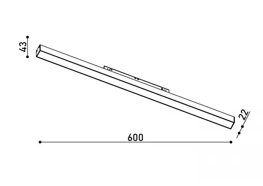 Світильник магнітний трековий Kloodi KDMG-LINE600 PC 24W 4K WH - фото 5