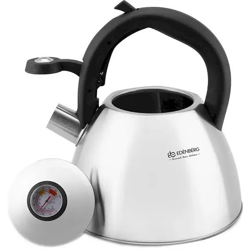 Чайник со свистком с термодатчиком Edenberg EB-8819 2 л серебристый
