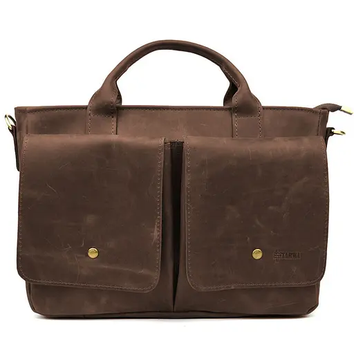 Сумка-портфель мужская на плечо с ручками TARWA 36х27х10 см sum0028424 - фото 4