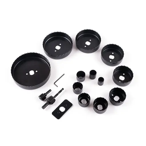 Набор корончатых фрез по дереву и гипсокартону Polax 12 ед. (41-003) - фото 2