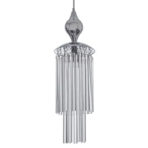 Люстра подвесная Brille галогенная в спальню G9 40W CH (BR-01300S/1) - фото 2