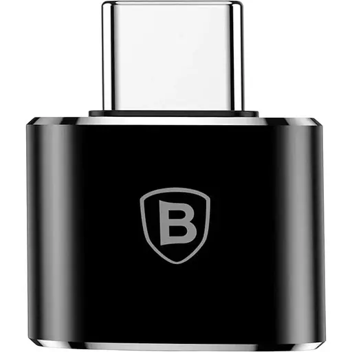 Переходник Baseus USB Female to USB-C Male Black (CATOTG-01) [80567] - фото 2