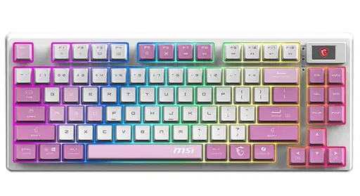 Клавіатура MSI FORGE GK600 TKL W VIOLET 83key USB-A/Wireless EN/UKR/RU RGB Violet (S11-43UAQ01-HH9) - фото 1