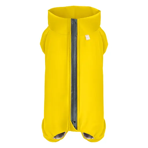 Дощовик для собак Waudog Clothes, водонепроникний, L55, В 77-79 см, С 50-55 см, жовтий - фото 2