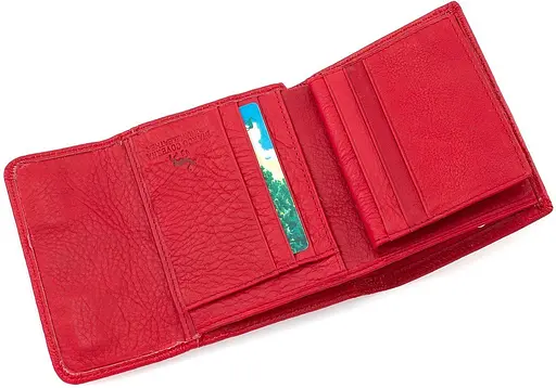 Кожаный женский кошелек Marco Coverna 12х10х2.5 см acs0024524 - фото 5