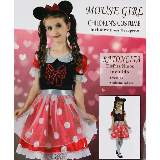 Карнавальний костюм для дівчинки Devilon Мишка 92-104 см (091047A) - фото 3