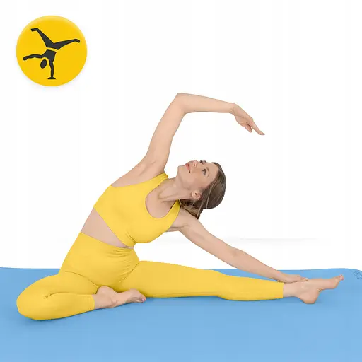 Коврик (мат) спортивный 4FIZJO TPE Gigant 200 x 125 x 2 см для йоги и фитнеса Sky Blue (P-5907739318985) - фото 5