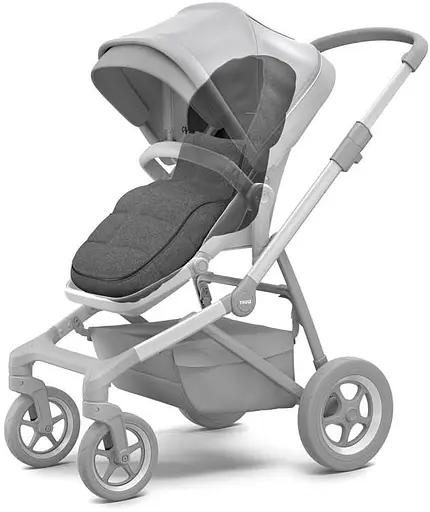 Теплый конверт-накидка Thule Footmuff City Grey Melange (TH 11000303) - фото 2