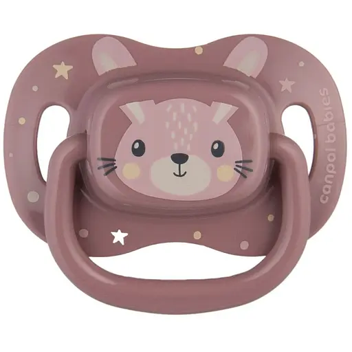 Пустушка Canpol babies Cute Animals силіконова симетрична 6-18 міс. рожева (34/925_pin)