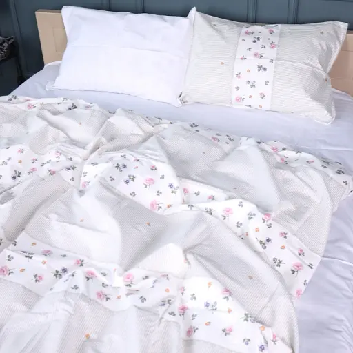 Простирадло MirSon Сатин 22-1401 Blooming Beauty 200x220 см (2200010566864) - фото 2