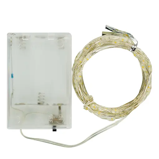 Гірлянда на батарейках Yasheng Lamps Крапля роси 100 LED теплий білий колір  - фото 9