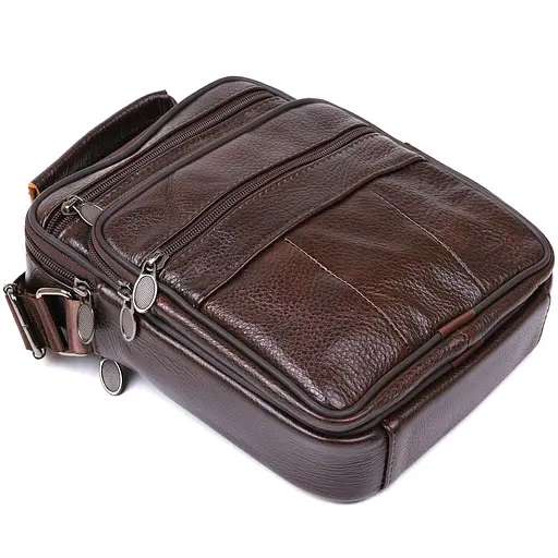 Кожаная мужская сумка Vintage 19х22х6,5 см sum0020151 - фото 3