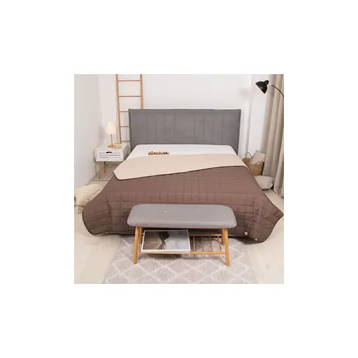 Покривало Viluta стьобане двустороннє Дует Шоколадно-ванільний 140х210 (дует Шоколадно-Ванільний 210*140)